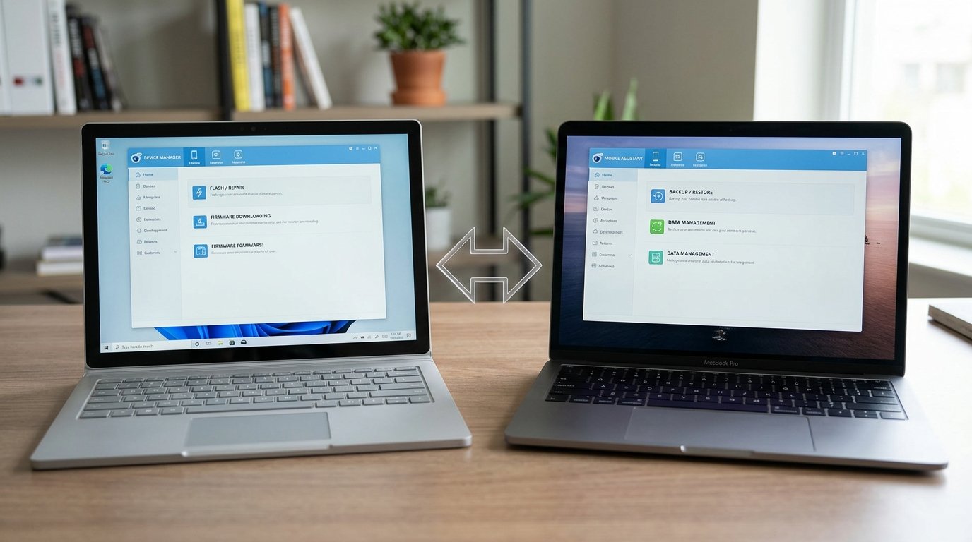 爱思助手下载 Windows 版和 Mac 版功能对比