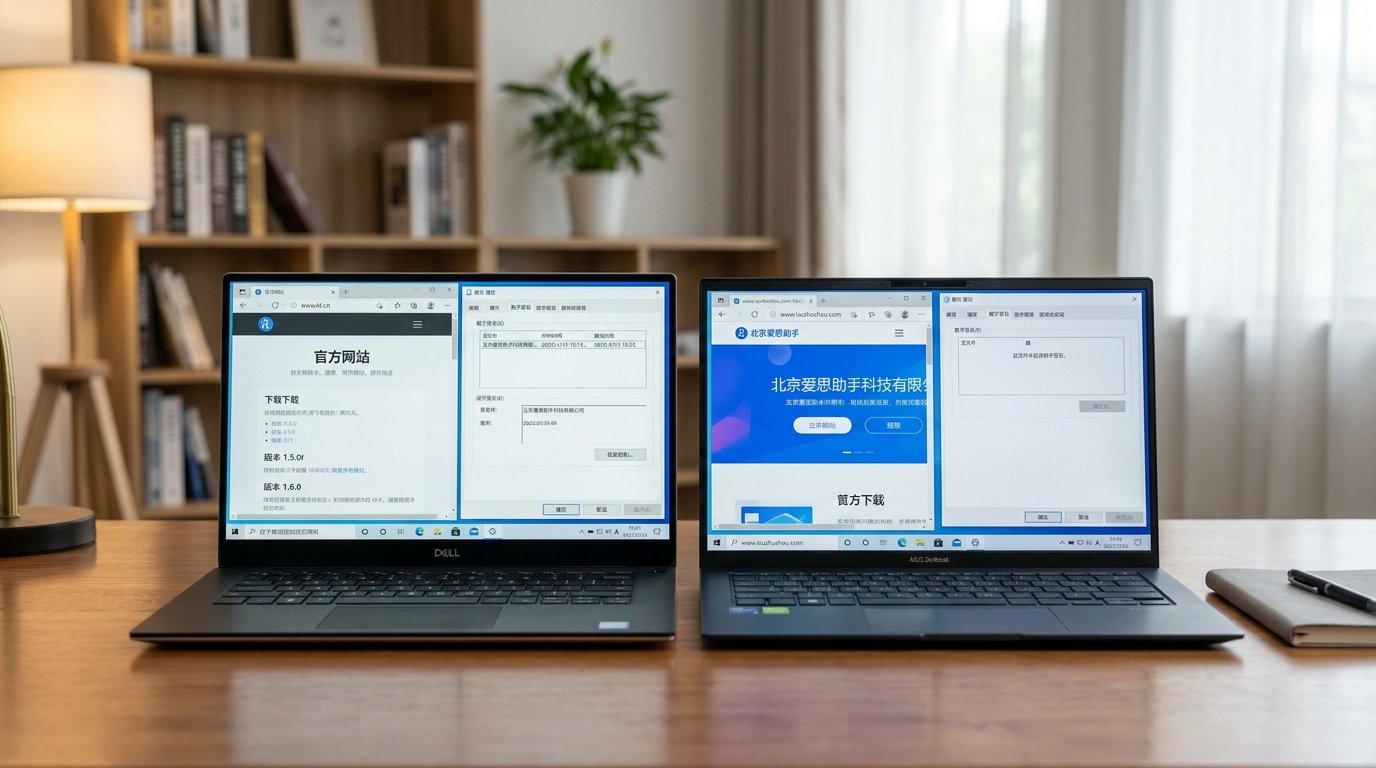 辨别爱思助手官方正版与山寨捆绑安装包三步核验法