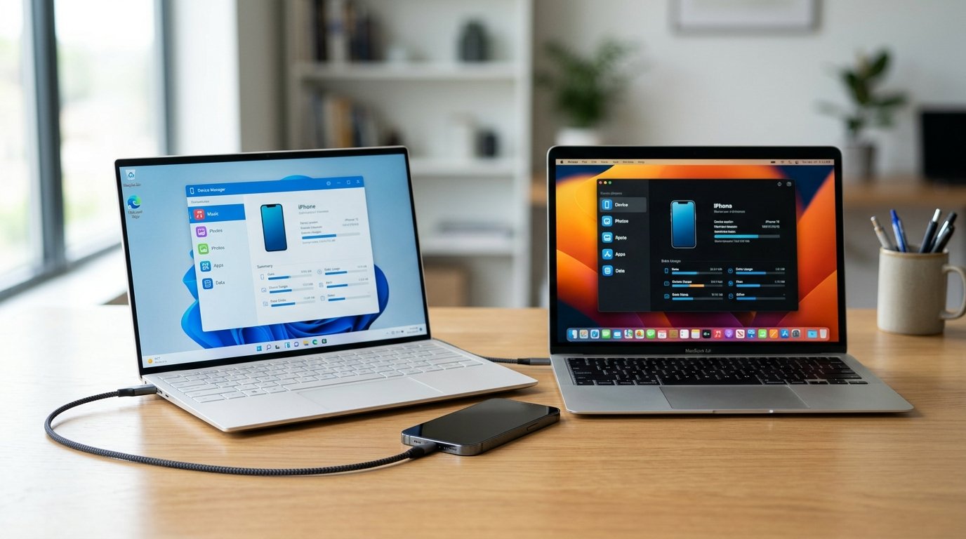 爱思助手下载 Windows 版和 Mac 版系统要求对比