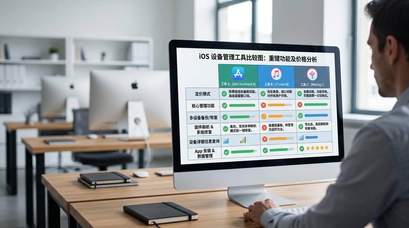 爱思助手电脑版和iTunes iMazing对比